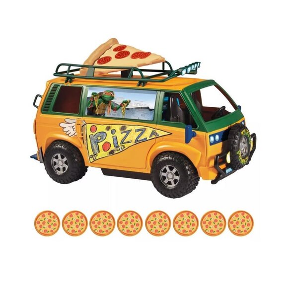 Teenage Mutant Ninja Turtles TMNT Pizza Deliver Van Vehicle Toy Car Mutant Mayhe - Picture 14 of 16